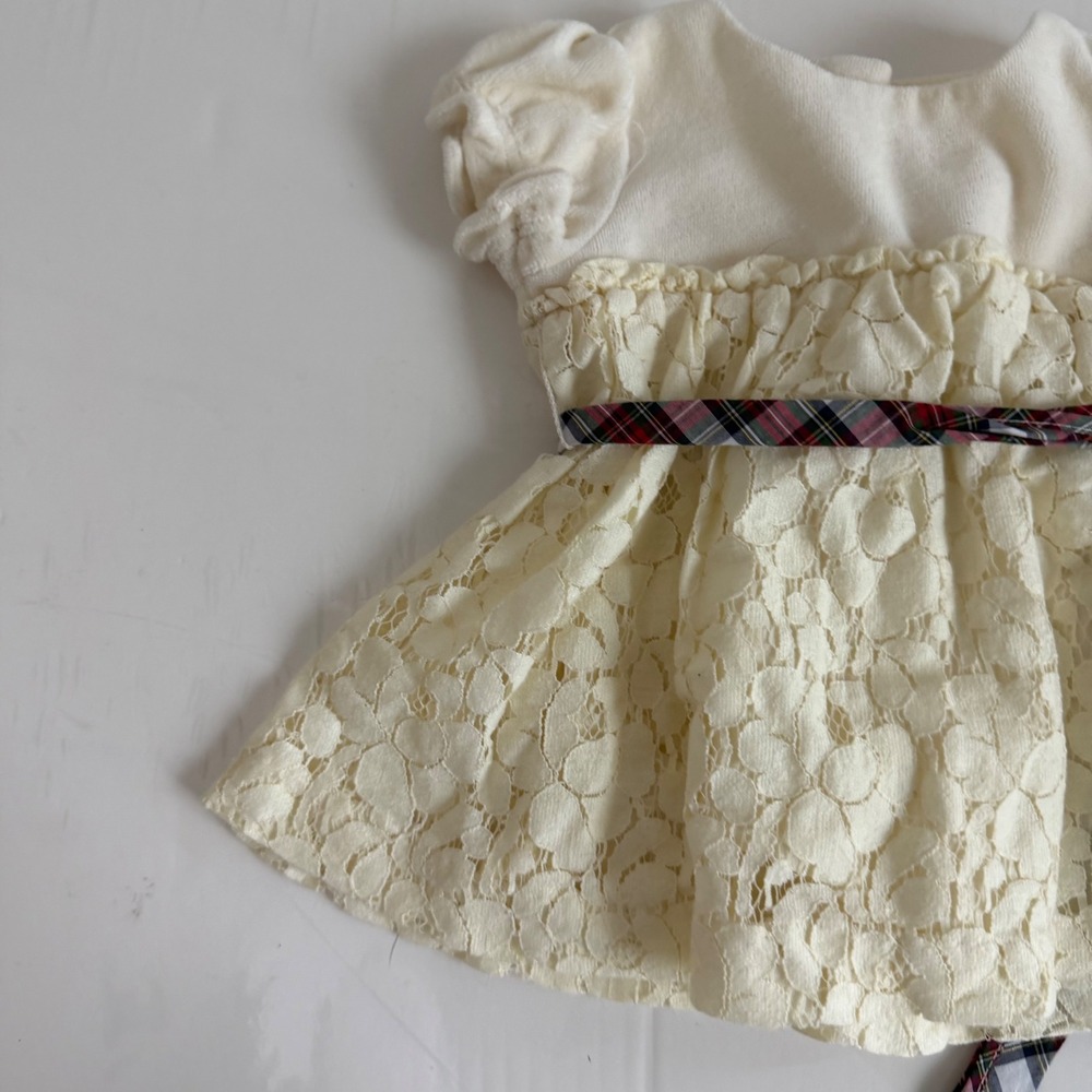 Vintage Y2K Chaps Velvet Lace Newborn Top